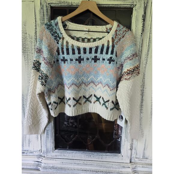NWT Anthropologie Plush Cropped Pullover Sweater - M/L Petite - Picture 10 of 10